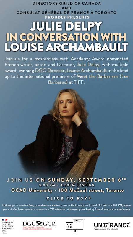 Julie Delpy/Louise Archambault In-person Masterclass at TIFF