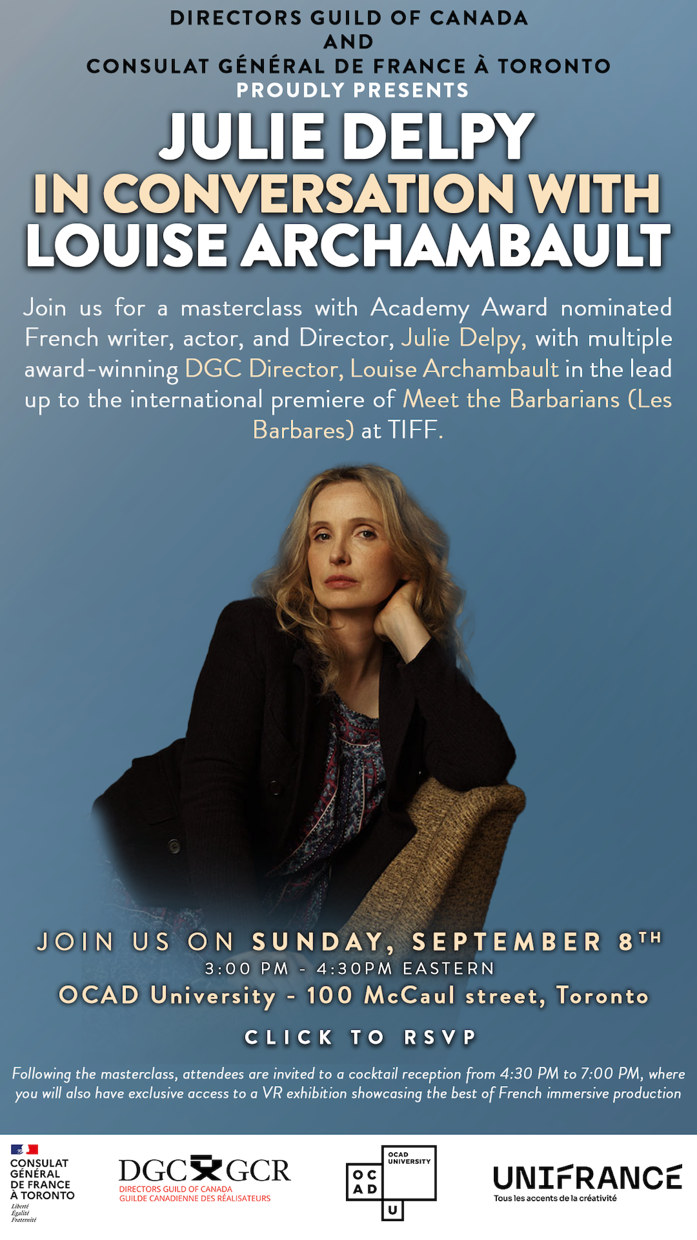 Julie Delpy/Louise Archambault In-person Masterclass at TIFF