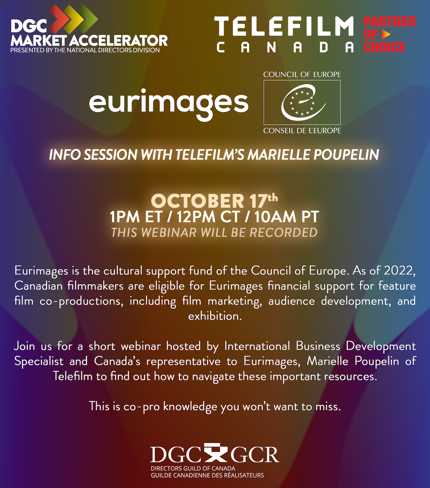 Eurimages Info session with Marielle Poupelin